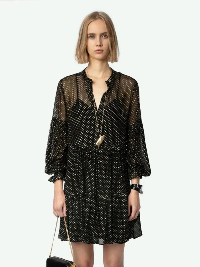 Women Zadig and Voltaire Dresses and Skirts Randy Dress Black Women Zadig and Voltaire Dresses and Skirts Randy Dress Black