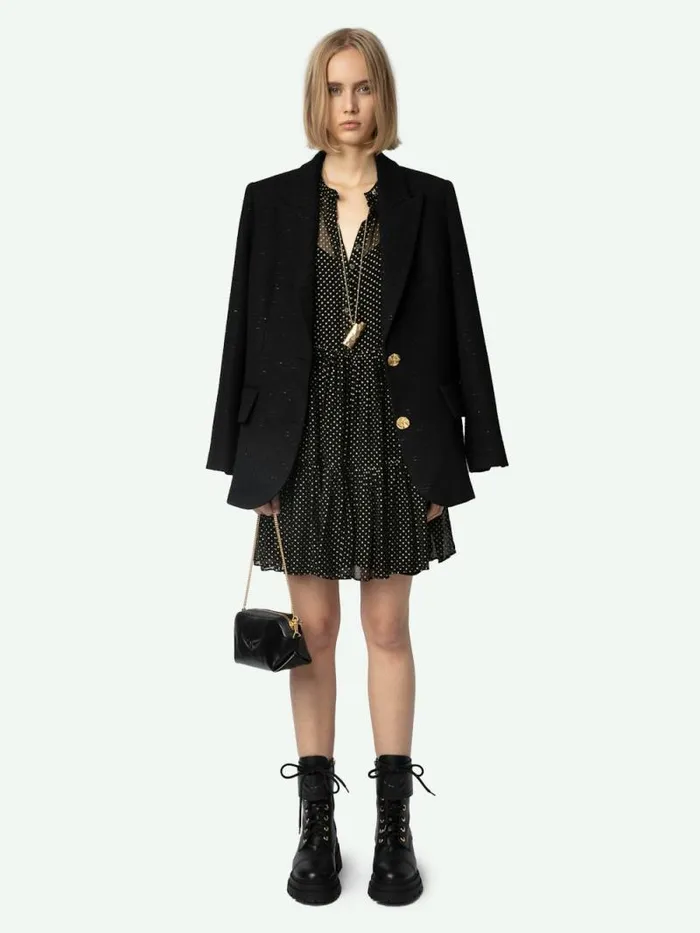 Women Zadig and Voltaire Dresses and Skirts Randy Dress Black Women Zadig and Voltaire Dresses and Skirts Randy Dress Black