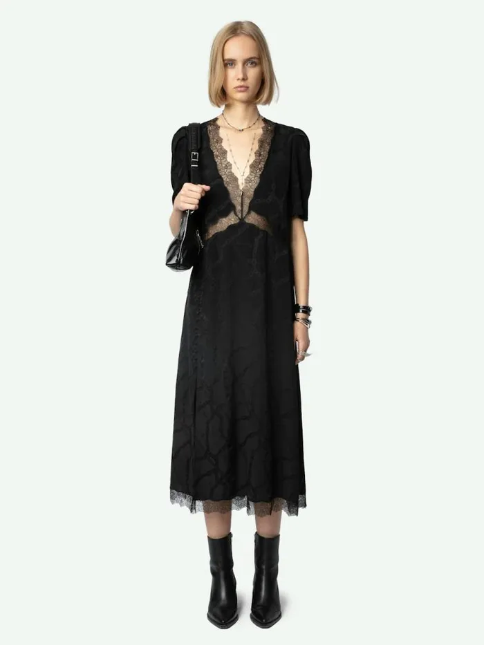 Women Zadig and Voltaire Dresses and Skirts Redox Silk Dress Black