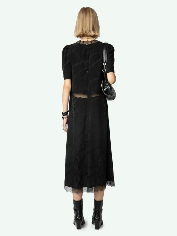 Women Zadig and Voltaire Dresses and Skirts Redox Silk Dress Black Women Zadig and Voltaire Dresses and Skirts Redox Silk Dress Black