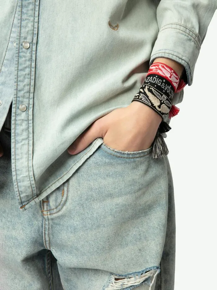 Women Zadig and Voltaire Jewelry Woven Zadig Bracelet Power Women Zadig and Voltaire Jewelry Woven Zadig Bracelet Power