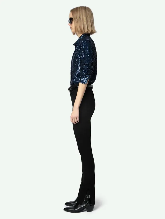 Women Zadig and Voltaire Pants and Shorts Jett Skinny Jeans Solid Black Women Zadig and Voltaire Pants and Shorts Jett Skinny Jeans Solid Black