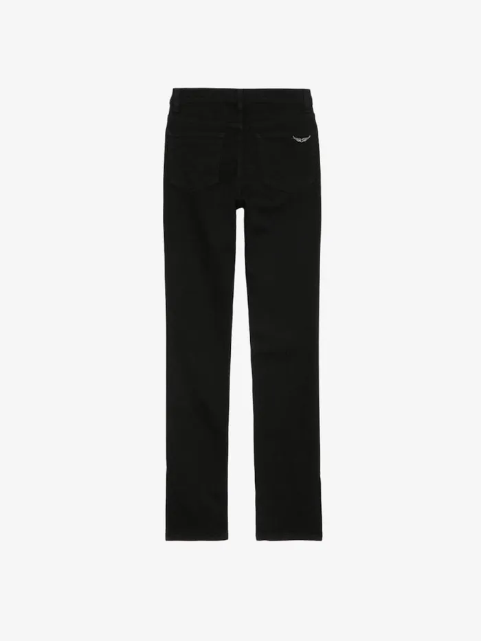 Women Zadig and Voltaire Pants and Shorts Jett Skinny Jeans Solid Black Women Zadig and Voltaire Pants and Shorts Jett Skinny Jeans Solid Black