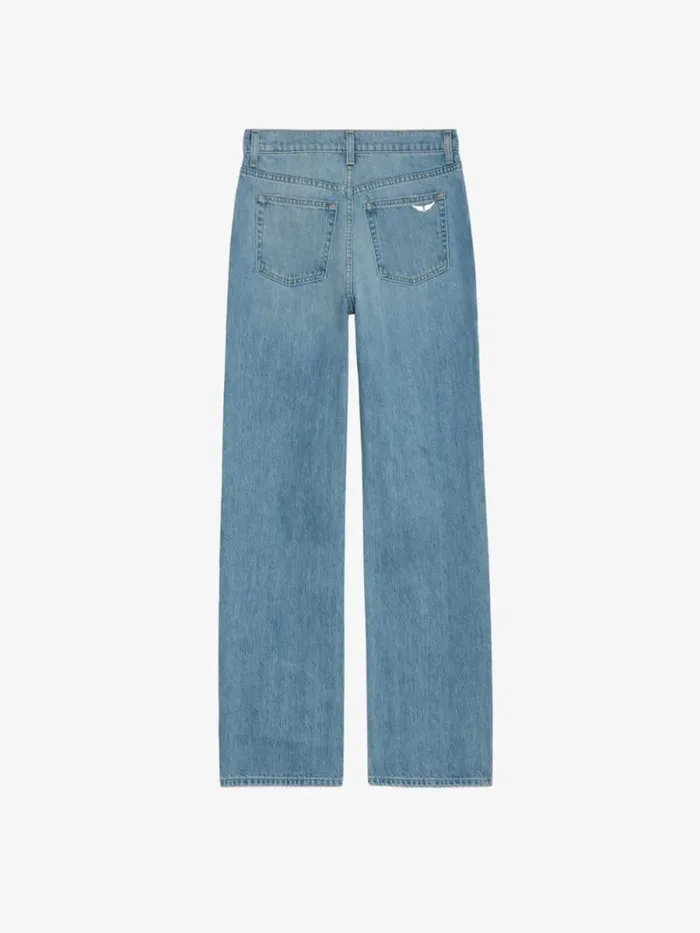 Women Zadig and Voltaire Pants and Shorts Stevie Ripped 90039s Jeans Light Wash Women Zadig and Voltaire Pants and Shorts Stevie Ripped 90039s Jeans Light Wash