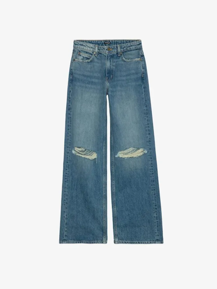 Women Zadig and Voltaire Pants and Shorts Whitney Wide Leg Jeans Medium Wash Women Zadig and Voltaire Pants and Shorts Whitney Wide Leg Jeans Medium Wash