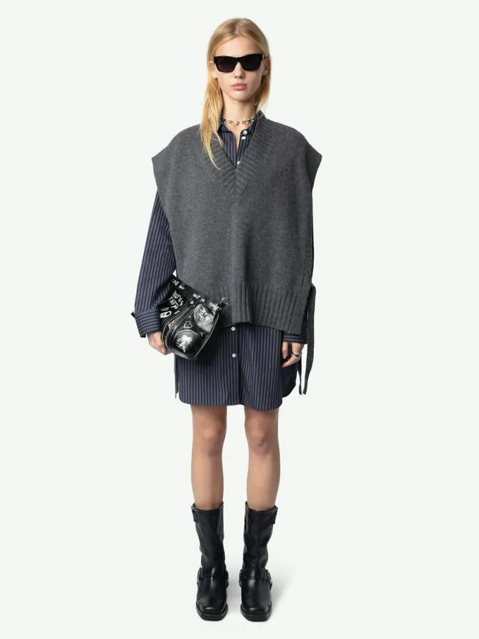 Women Zadig and Voltaire Sweaters and Cardigans Maddy Cashmere Sweater Anthracite