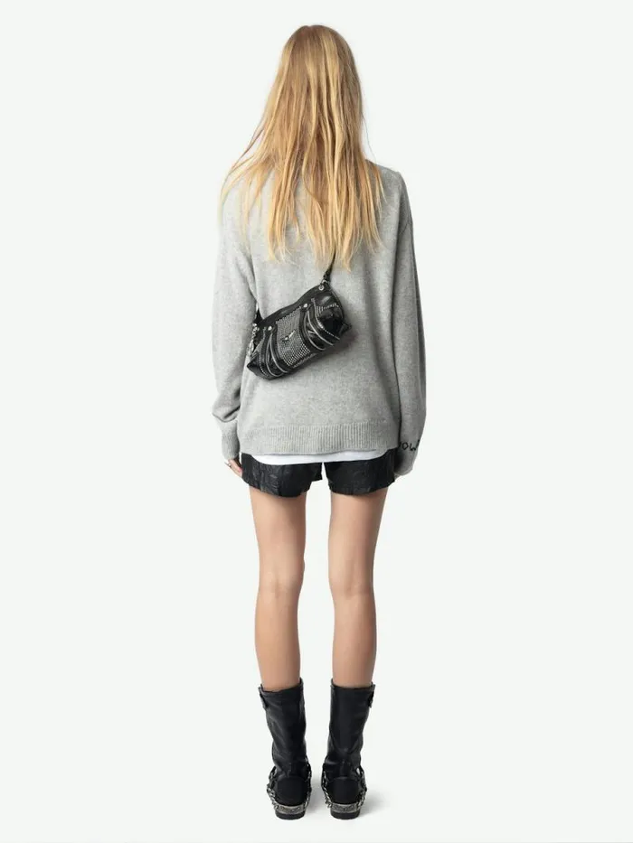 Women Zadig and Voltaire Sweaters and Cardigans Markus Cashmere Sweater Gris Chine Clai Women Zadig and Voltaire Sweaters and Cardigans Markus Cashmere Sweater Gris Chine Clai