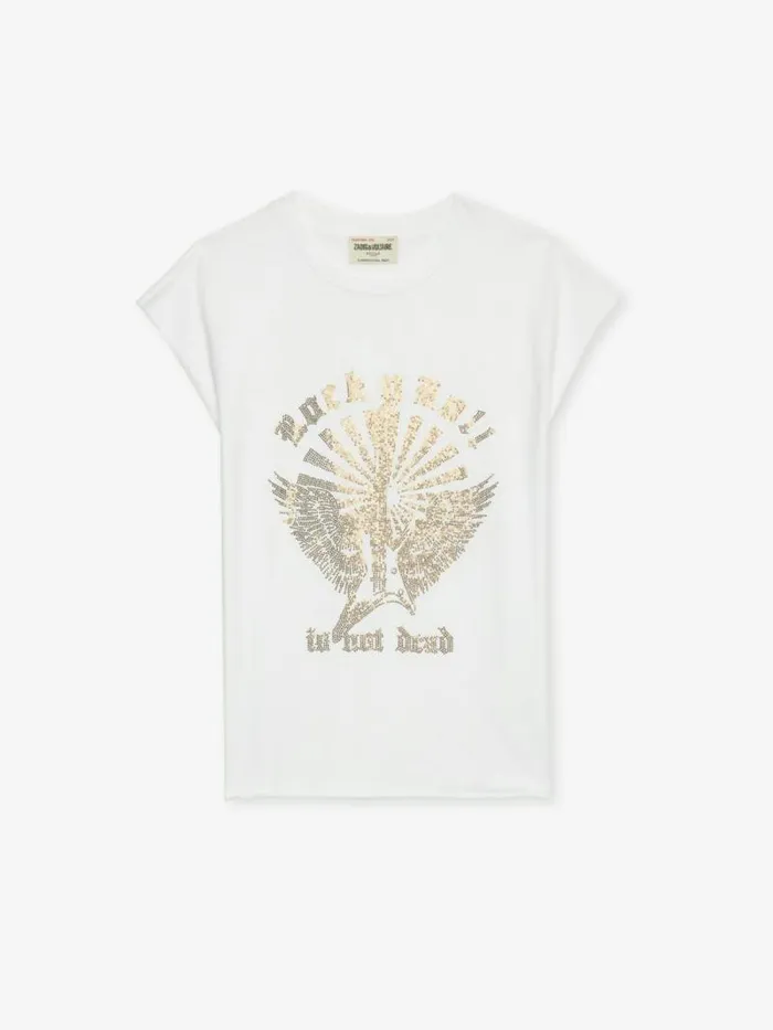 Women Zadig and Voltaire TShirts Cloe Tank Top White Women Zadig and Voltaire TShirts Cloe Tank Top White