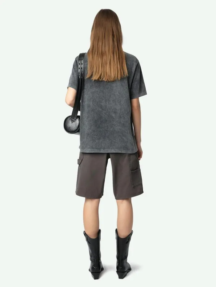 Women Zadig and Voltaire TShirts Edwin Tshirt Carbone Women Zadig and Voltaire TShirts Edwin Tshirt Carbone