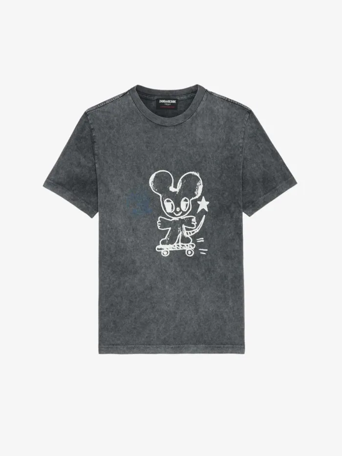 Women Zadig and Voltaire TShirts Edwin Tshirt Carbone Women Zadig and Voltaire TShirts Edwin Tshirt Carbone