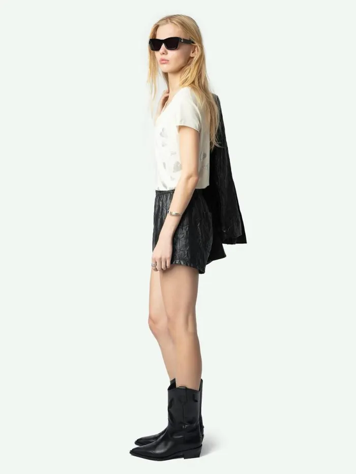 Women Zadig and Voltaire TShirts Henley Tshirt Ecru Women Zadig and Voltaire TShirts Henley Tshirt Ecru
