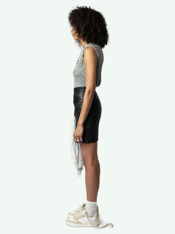 Women Zadig and Voltaire TShirts Woop Imagine Tshirt Gris Chine Women Zadig and Voltaire TShirts Woop Imagine Tshirt Gris Chine