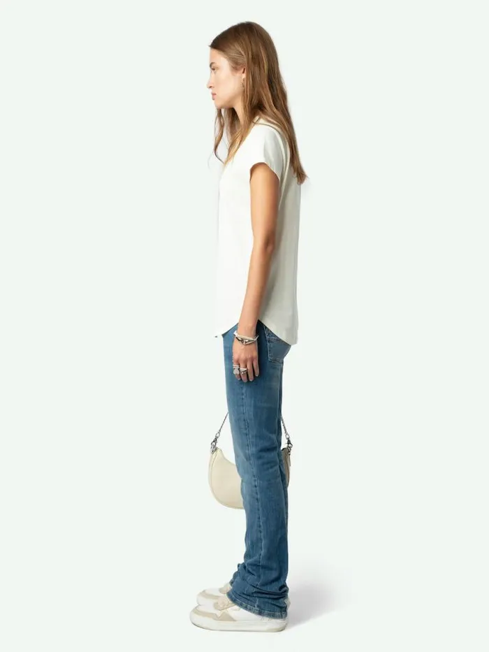 Women Zadig and Voltaire TShirts Woop Photoprint Tshirt Flake Women Zadig and Voltaire TShirts Woop Photoprint Tshirt Flake