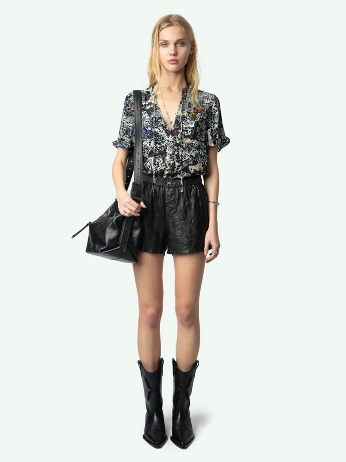 Women Zadig and Voltaire Tops and Shirts Tafiz Top Encre