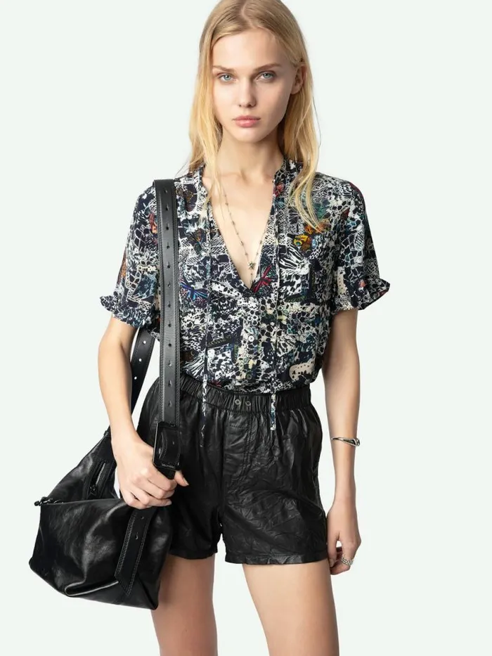 Women Zadig and Voltaire Tops and Shirts Tafiz Top Encre