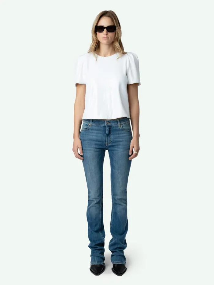 Women Zadig and Voltaire Tops and Shirts Tchao Sequin Top Judo