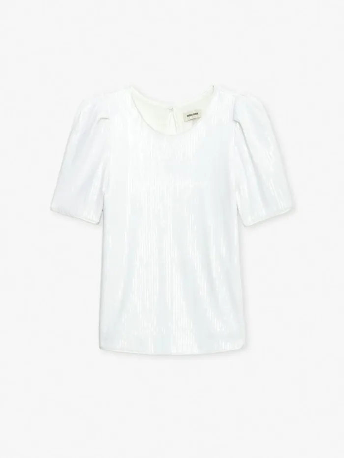 Women Zadig and Voltaire Tops and Shirts Tchao Sequin Top Judo