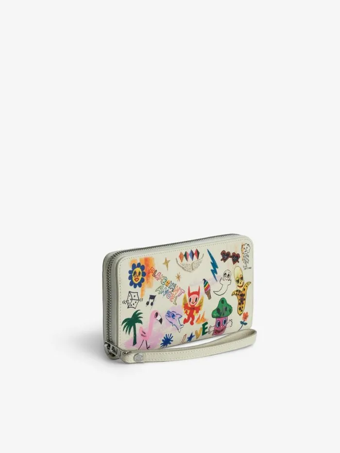 Women Zadig and Voltaire Wallets and Leather Goods Compagnon Wallet Flash