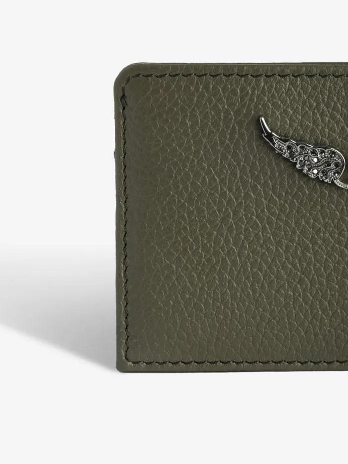 Women Zadig and Voltaire Wallets and Leather Goods ZV Pass Card Holder Record Women Zadig and Voltaire Wallets and Leather Goods ZV Pass Card Holder Record