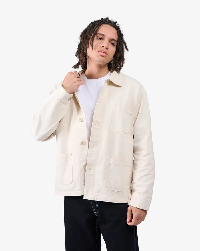 Workwear Jackets Colorfulstandard Men Organic Workwear Jacket 8211 Soft Lavender