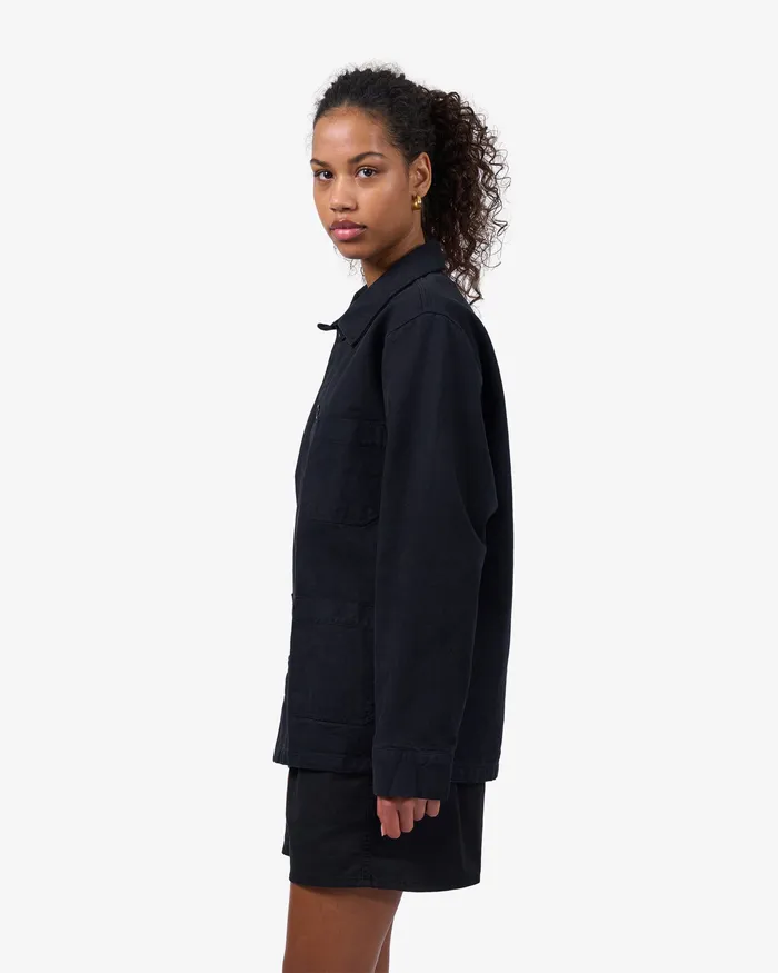 Workwear Jackets Colorfulstandard Women Organic Workwear Jacket 8211 Deep Black