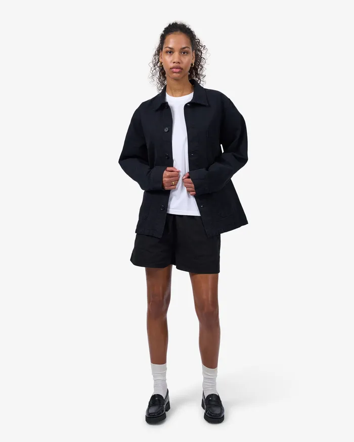 Workwear Jackets Colorfulstandard Women Organic Workwear Jacket 8211 Deep Black