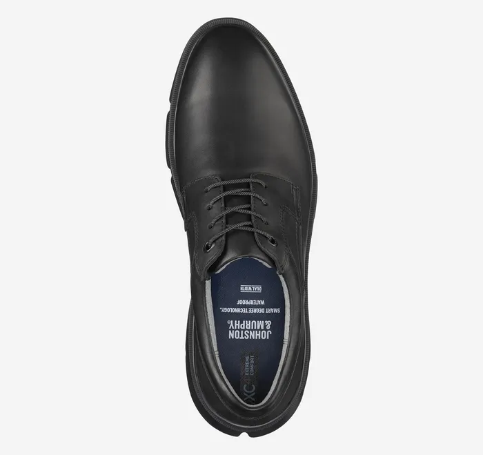 XC4 Tanner Plain Toe Black Full Grain Men Shoes Johnston and Murphy