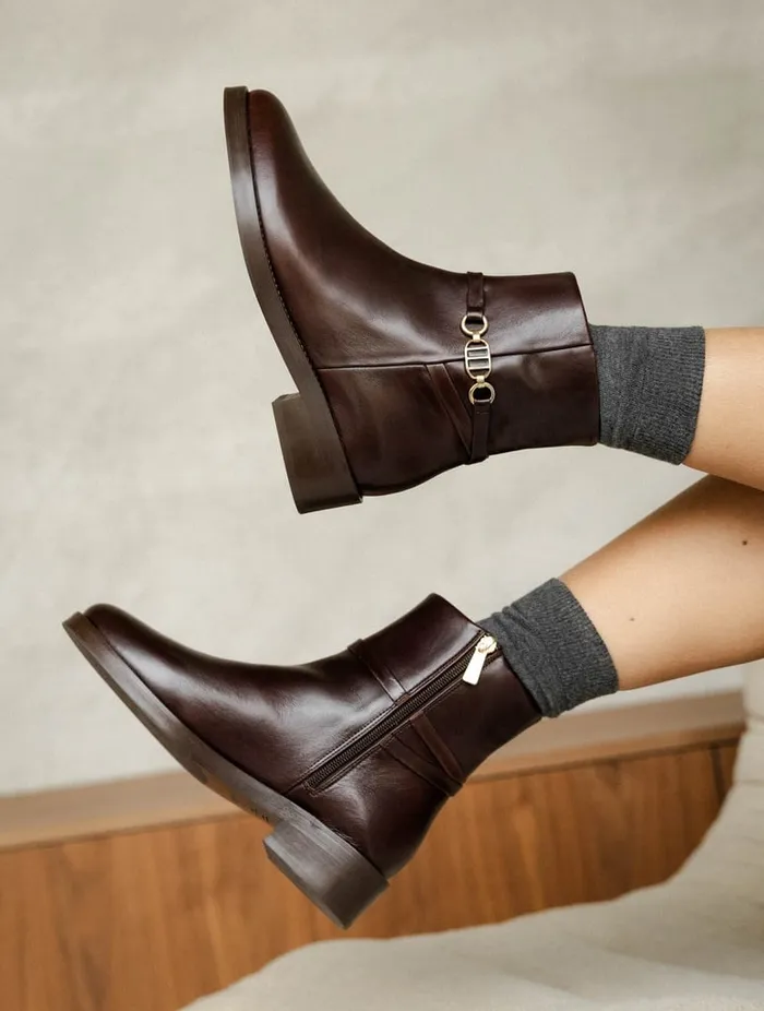 Yona Irish Coffee Women Bobbies Ankle Boots